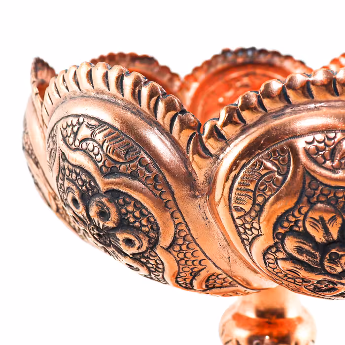 آجیل خوری قلمزنی مدل هشتگرد کد 18p17-1f4