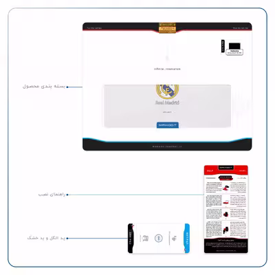 برچسب پوششی ماهوت مدل Real-Madrid مناسب برای تبلت سامسونگ Galaxy Tab A7 10.4 LTE 2020 T505