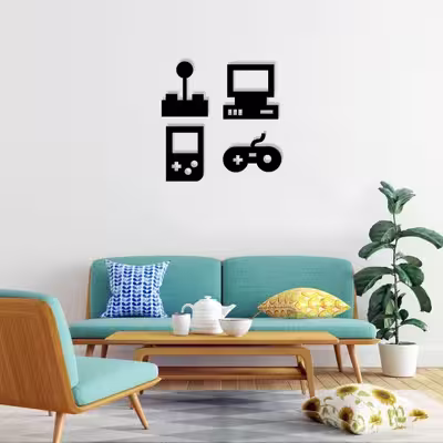 دیوارکوب ماهوت طرح کنسول بازی 
