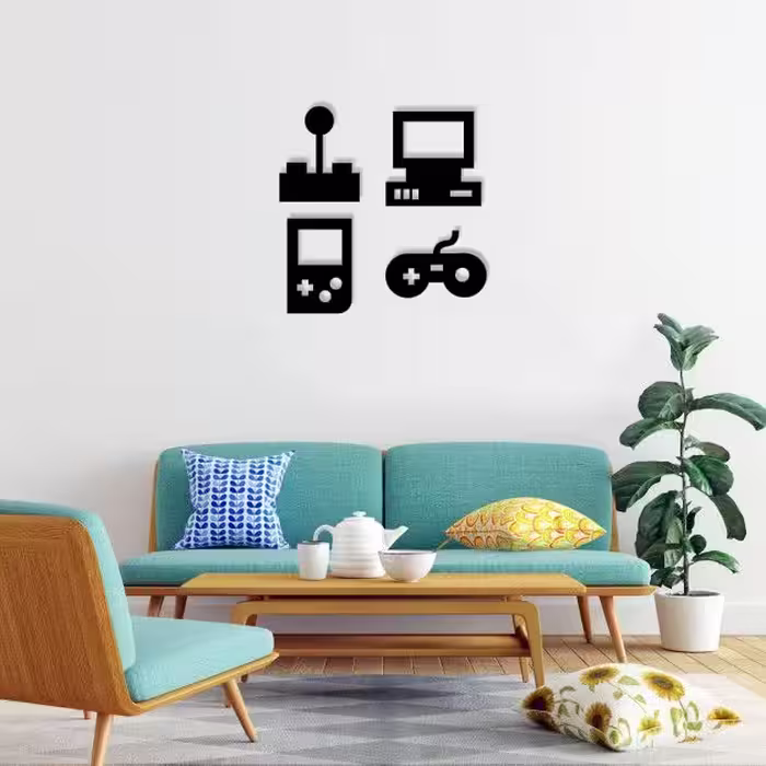 دیوارکوب ماهوت طرح کنسول بازی 