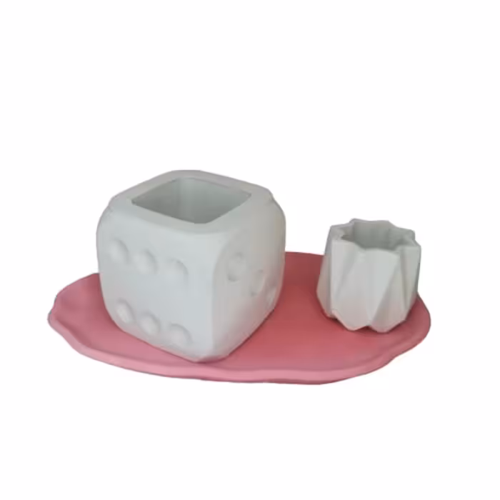 گلدان دکوری مدل سارینا کد SS2459802 مجموعه 3 عددی