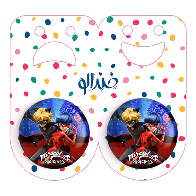 پیکسل خندالو مدل دختر کفشدوزکی کد 2814 به همراه مگنت