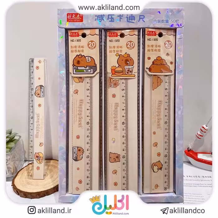 خط کش کاپی بارا 20 سانتی خم شو (مدل رندوم)