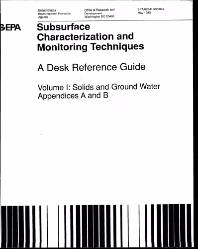 خرید و دانلود نسخه کامل کتاب Subsurface Characterization and Monitoring Techniques: A Desk Reference Guide