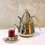 EVIMSARAY اویمسارای  کتری قوری شاهیکا طلایی  1199