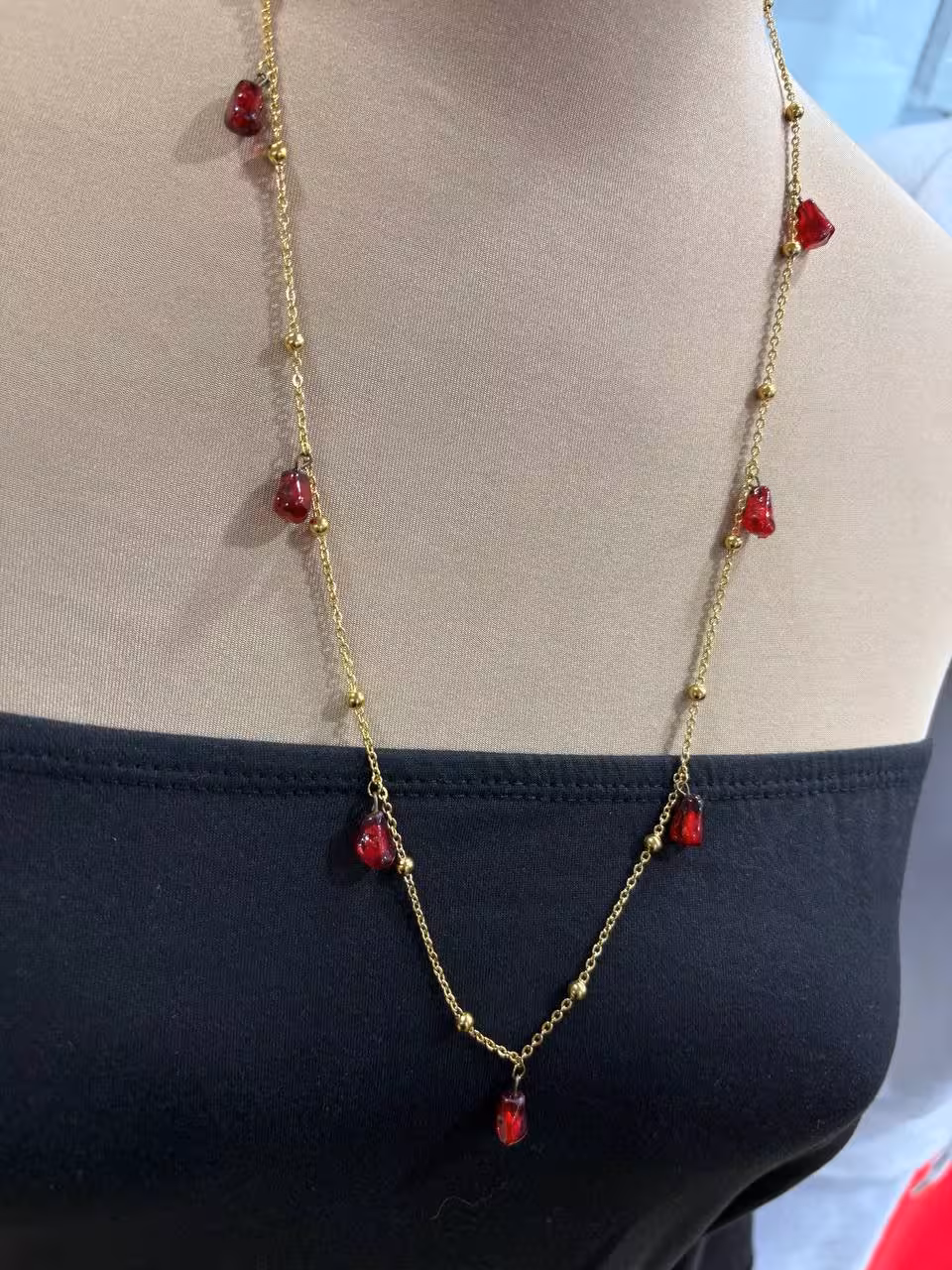 گردنبند رو لباسی انار استیل یلدایی