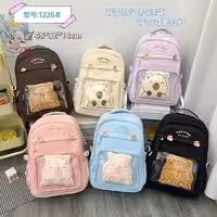 کوله وارداتی کد BB1226 رنگ قهوه ای سایز 48*32*14 cm