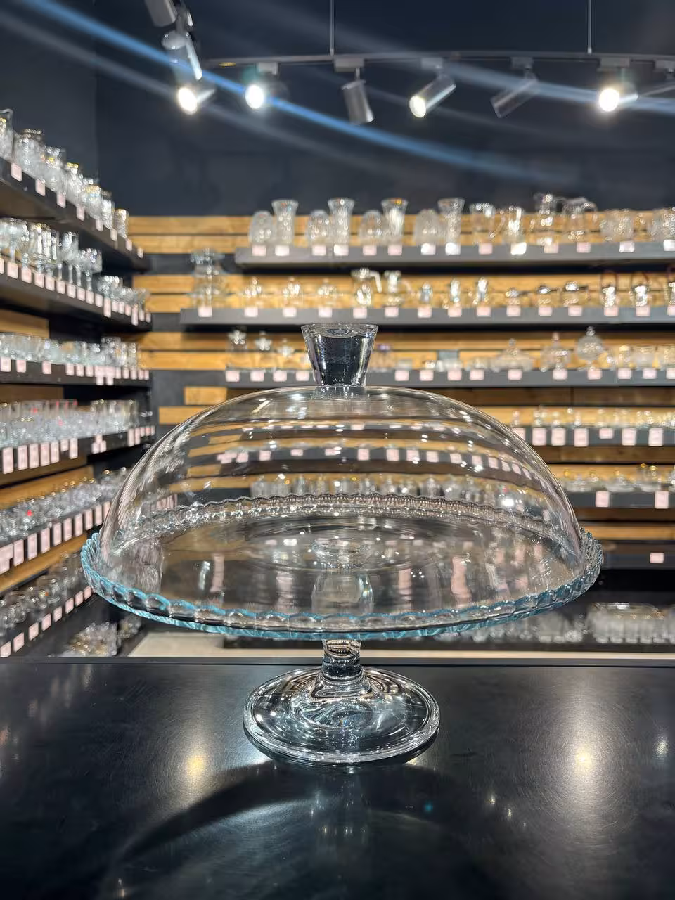 کیک خوری بزرگ پایه دار درب دار پاشاباغچه کد 95200