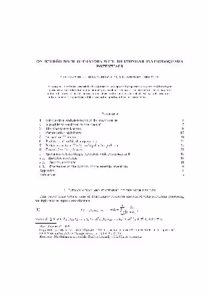 خرید و دانلود نسخه کامل کتاب On Schrödinger operators with multipolar inverse-square potentials