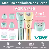 اپیلاتور 7 کاره ضدآب وی جی آر مدل V-756