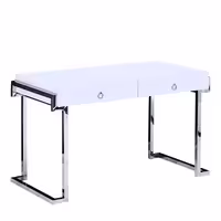 میز تحریر پایه استیل دو کشو فوبورو مدل MS0777