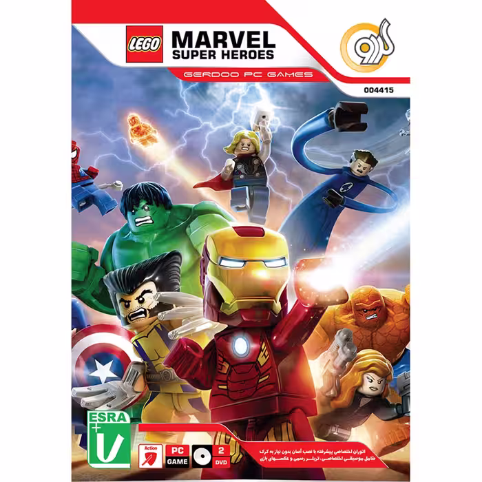 بازی ایکس باکس  Lego Marvel Super Heroes PC 2DVD گردو