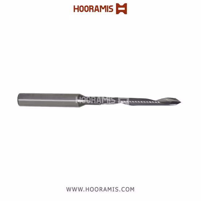 مته اختصاصی تک کاناله  با مارپیچ راستگرد 8*90*40*6 از جنس Solid Carbide جهت ایجاد شیار آب بر روی پروفیلهای uPVC در ماشینهای AFS , BJM , Rotox , Schirmer, Schtec , etc