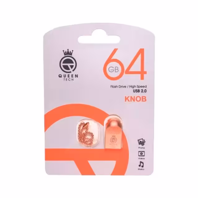 فلش مموری کوئین تک مدل QT KNOB ظرفیت 64 گیگابایت