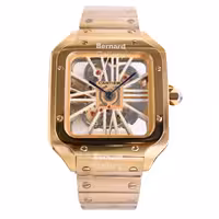ساعت مچی مردانه کارتیر Cartier Santos Skeleton WHSA0018