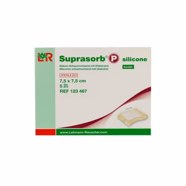 پانسمان فوم سیلیکونی چسبدار Suprasorb P silicon