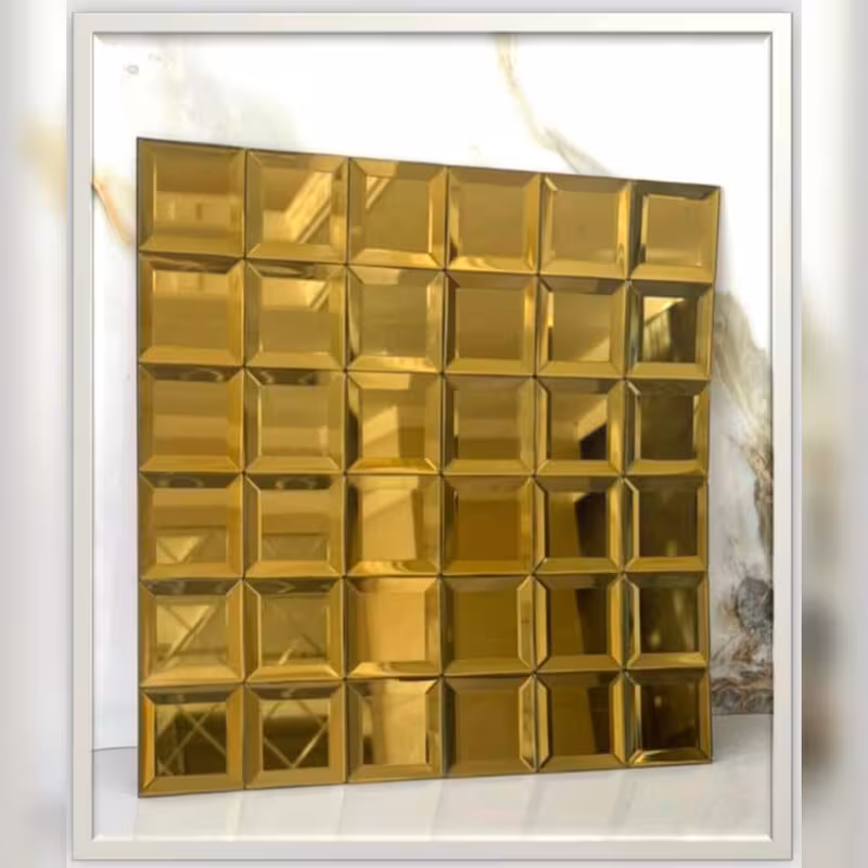 تایل آینه ای کدT1004،ابعاد30در30 cm پشت چسبدار کاملآ نسوز و ضدآب (پس کرایه)