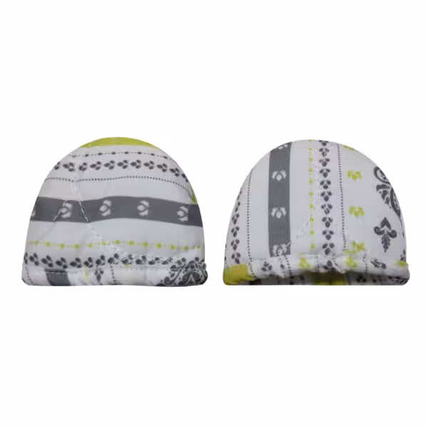 سولینا دستگیره قابلمه طرح دار زرد-طوسی