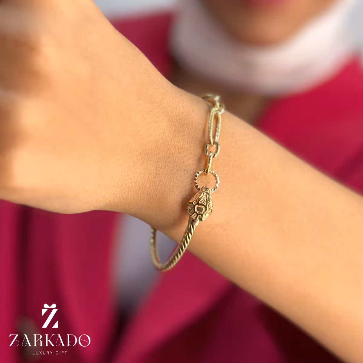 دستبند طلا مار دیوید یورمن کد B14368