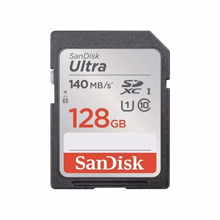 کارت حافظه اس دی سندیسک SD Sandisk 128GB 140mb/s Ultra