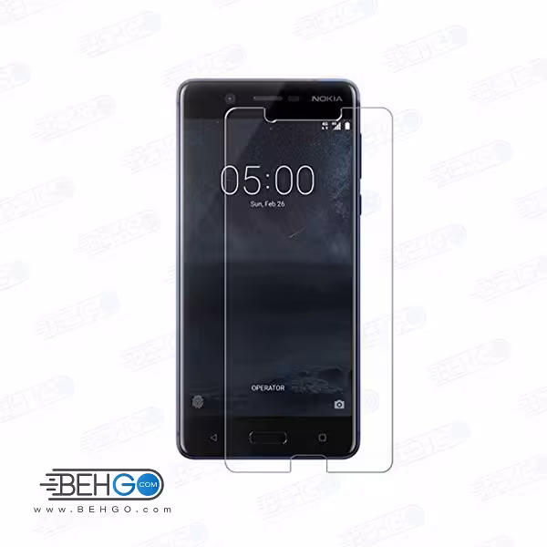 گلس نوکیا 5 بی رنگ و شفاف Nokia 5 یا ,نوکیا پنج محافظ صفحه نمایش شیشه ای Glass Screen Protector Nokia 5
