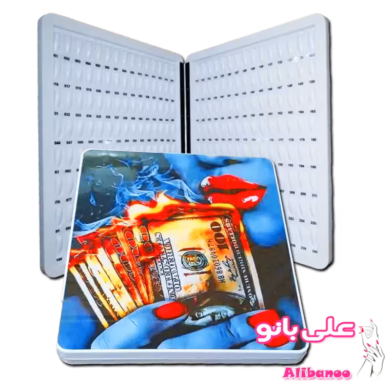 آلبوم کالیته ناخن 240 عددی پلکسی طرح 2