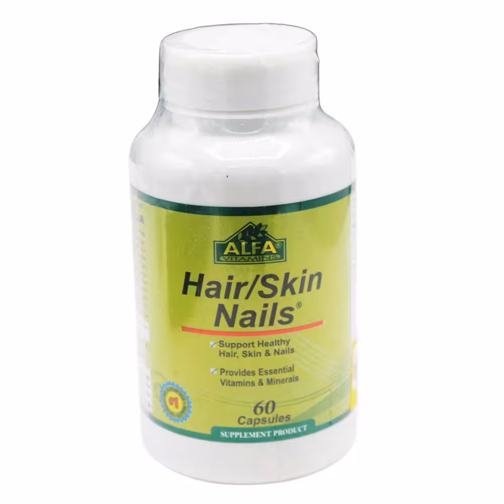 کپسول هیر اسکین نیلز آلفا ویتامینز 60 عددی
