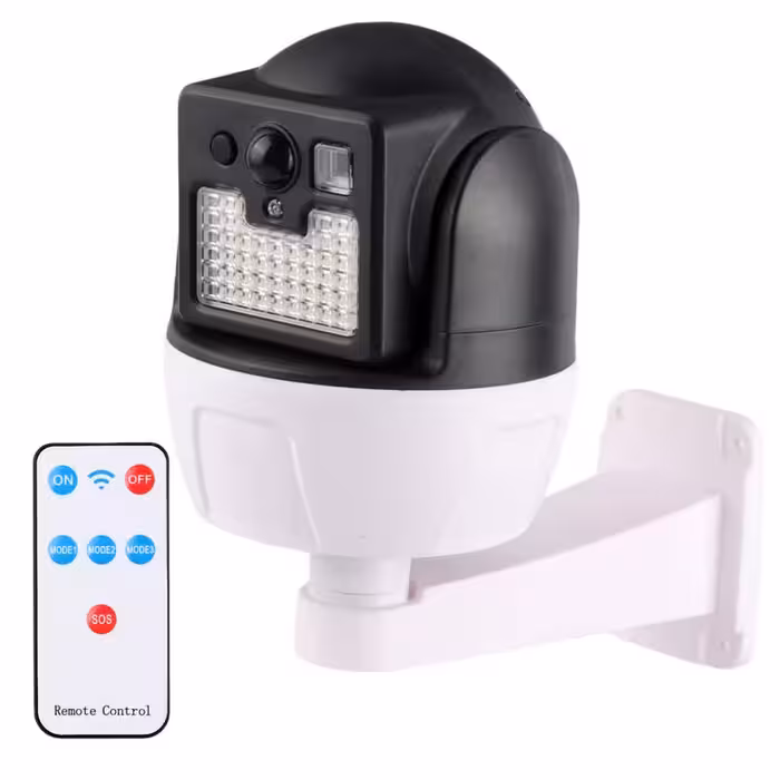 چراغ دیواری سنسوردار خورشیدی HW-5118-1   ریموت کنترل