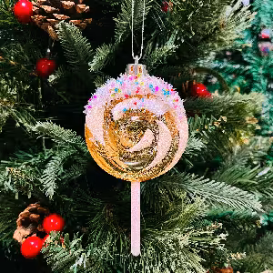 اویز آبنبات دسته دار کریسمس 14 سانت کد 230