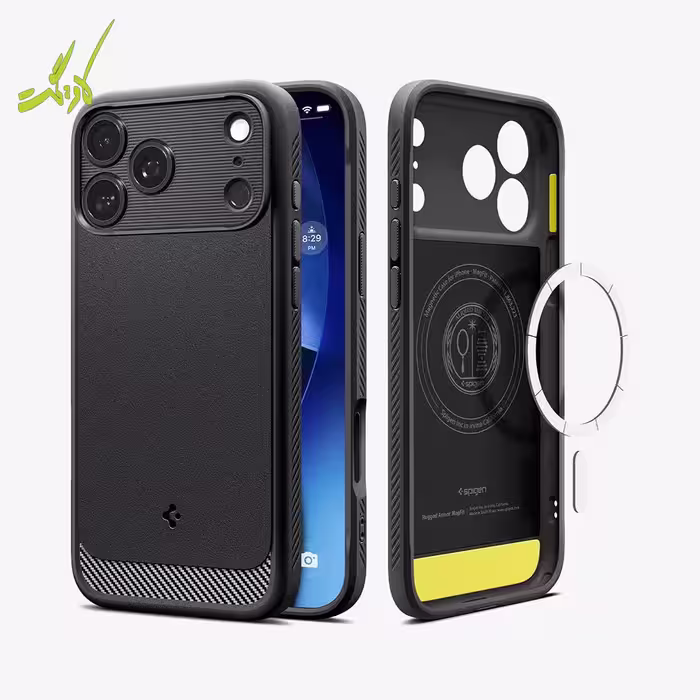 قاب اسپیگن آیفون 17 پرومکس مدل Spigen Rugged Armor (MagFit) 17ProMax