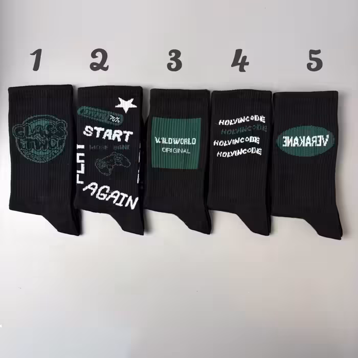 جوراب ساقدار الیت نوشته دار سری Start