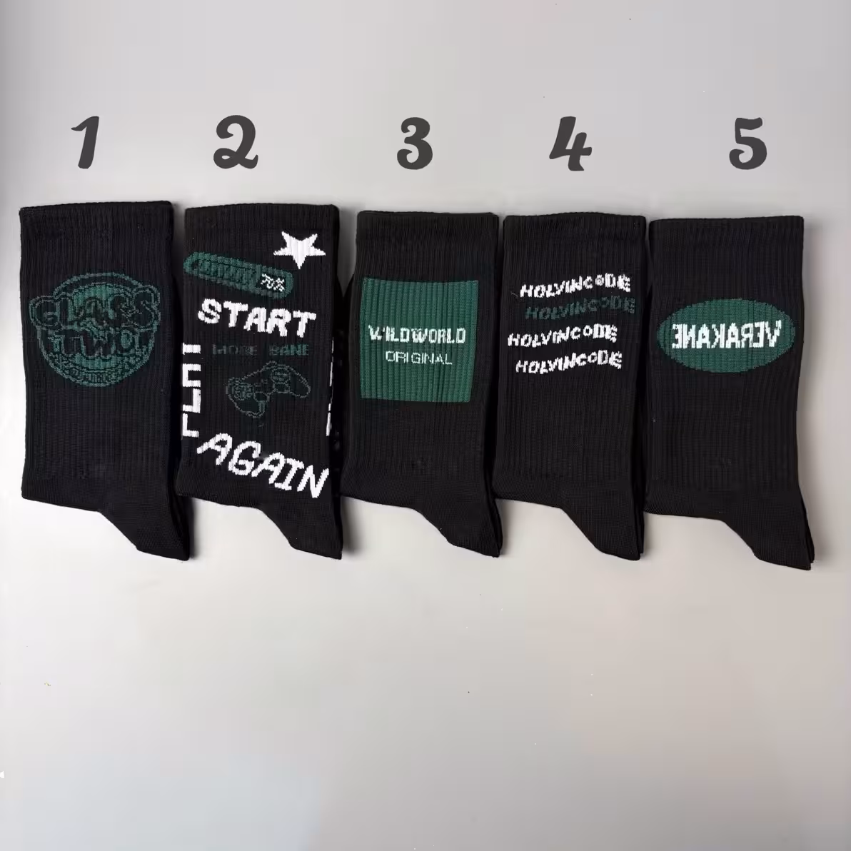 جوراب ساقدار الیت نوشته دار سری Start