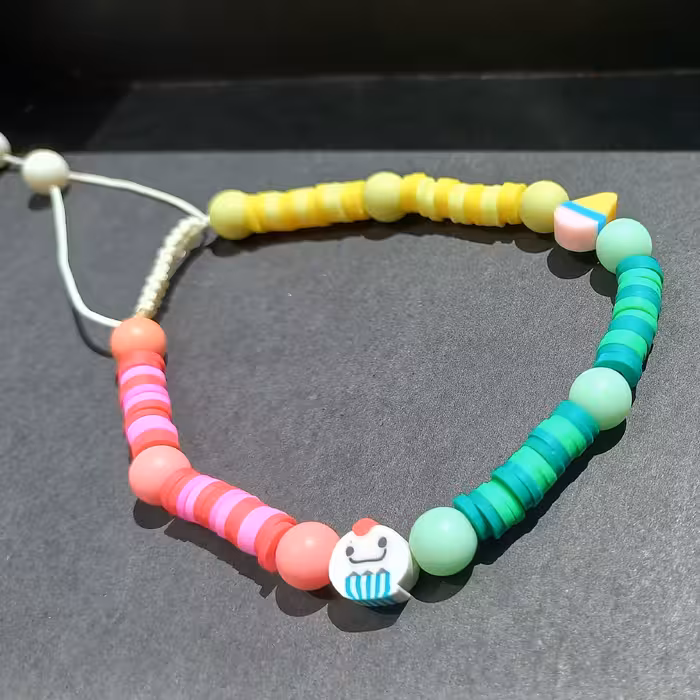 دستبند فیمو سه رنگ(دستساز )