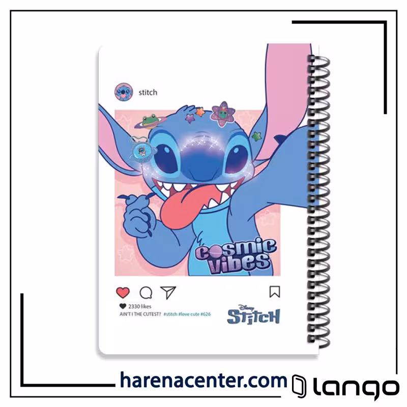 دفتر مدرسه طرح اینستاگرام استیچ برند لانگو