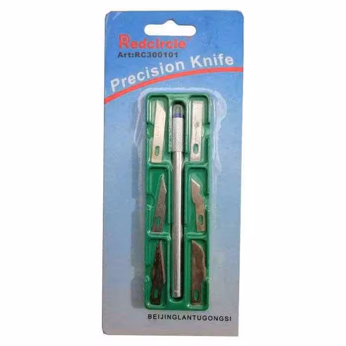 کاتر قلمی 6 تیغ دسته فلزی