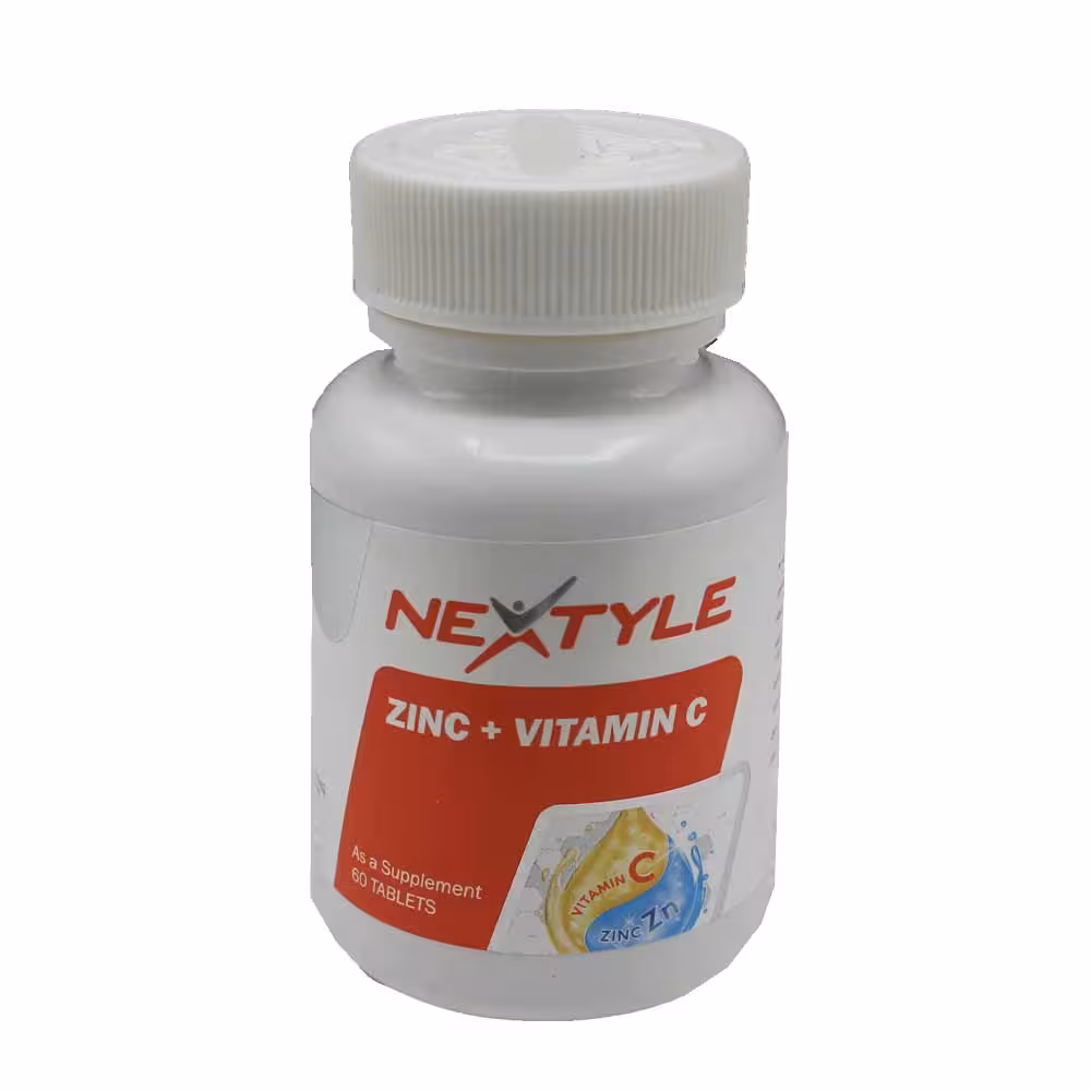 قرص زینک پلاس ویتامین C نکستایل