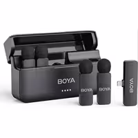 میکروفون یقه ای بی سیم بویا 4 مخاطب لایتنینگ مدل Boya BY-V4D