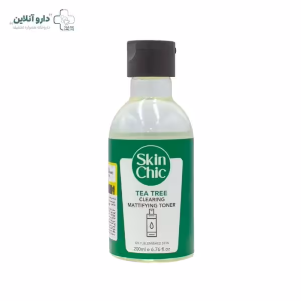 تونر پاک کننده و مات کننده اسکین شیک مناسب پوست های چرب حاوی عصاره درخت چای حجم 200 میلی لیتر