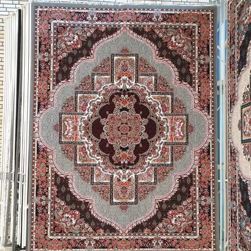 فرش ماشینی کاشان طرح ناردن فیلی9متری440شانهBCF(باارسال رایگان)