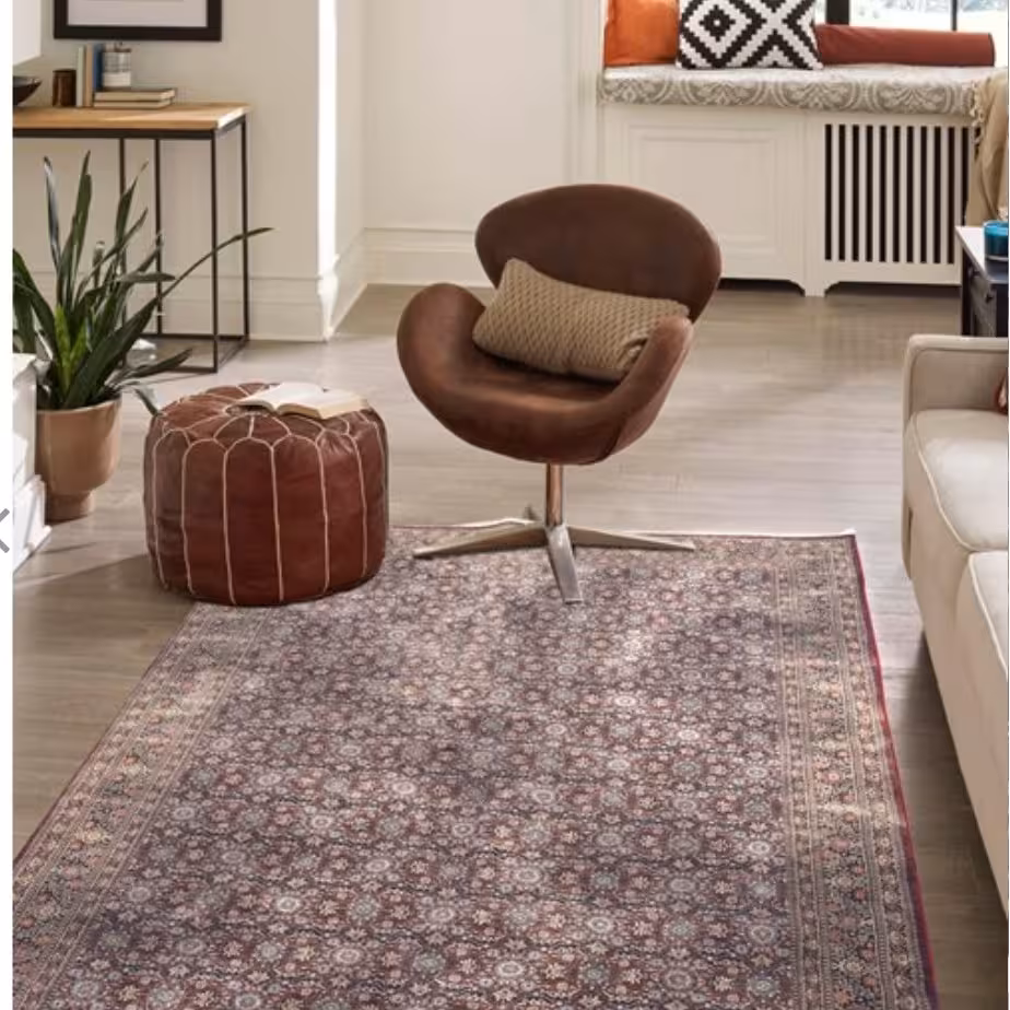 فرش ماشینی وینتیج 6 متری 700 شانه تراکم 3300 کلاریس  کد M100652