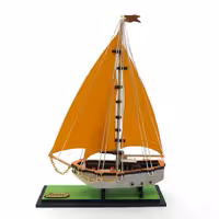 ماکت کشتی چوبی طول 13 سانتیمتری