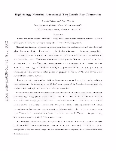 خرید و دانلود نسخه کامل کتاب High-Energy Neutrino Astronomy