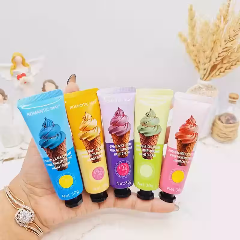 پک کرم دست 5 عددی فانتزی رایحه بستنی کد 1097