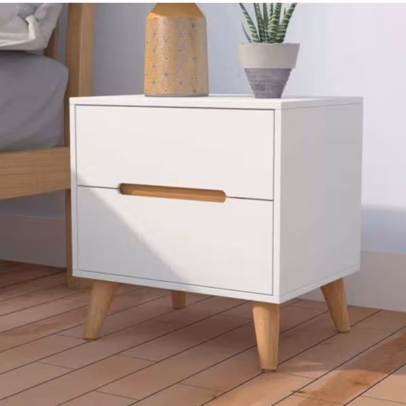 پاتختی دو کشو درب سی انسی پایهکوتاه | choobsub