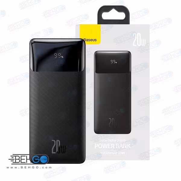 پاوربانک باسئوس مدل PPBD10K-20w ظرفیت 10000 میلی‌آمپر