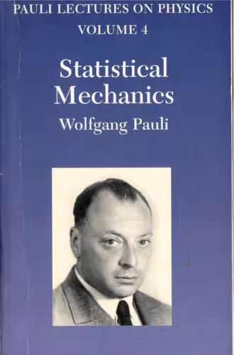 خرید و دانلود نسخه کامل کتاب Pauli Lectures on Physics, Volume IV: Statistical Mechanics