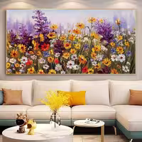 تابلو نقاشی رنگ روغن اردیبهشت 150x80 سانتی‌متر، کد 544، همراه با قاب