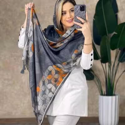 شال نخی طرحدار