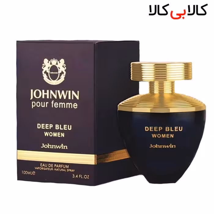 ادکلن پور فم دیپ بلو وومن JOHNWIN POUR FEMME DEEP BLEU WOMEN جانوین زنانه حجم 100 میلی لیتر