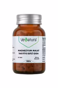 قرص منیزیم مالات 200mg برند Venatura - بسته 60 عددی